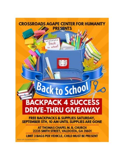 2023 Backpack 4 Success Drive-Thru